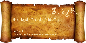 Bottyán Ádám névjegykártya